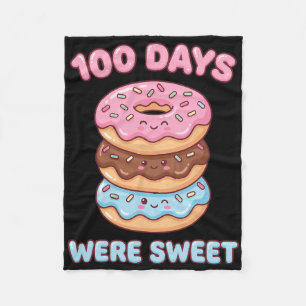 Manta Polar 100 Días Fueron Dulces Donut Kawaii 100º Día De Cl