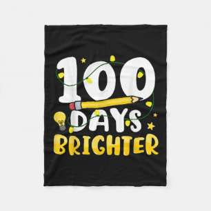 Manta Polar 100 días más Brillantes 100 días de escuela 100 dí