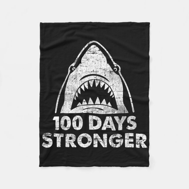 Manta Polar 100 días más fuertes niños tiburones estudiantes d (Anverso)