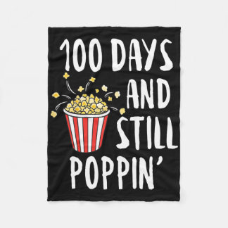 Manta Polar 100 Días Y Todavía Poppin Popcorn Niños 100 Días O