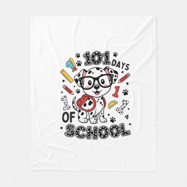 Manta Polar 101 Days of School Dalmatian Puppy (Anverso)