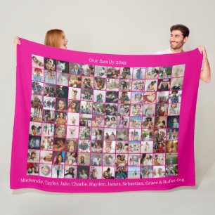 Manta Polar 108 Personalizado DIY personalizado de Collage de