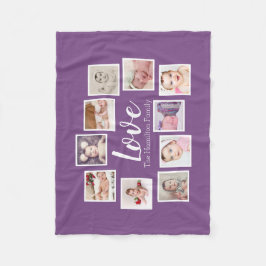 Manta Polar 10 Collage de fotos personalizado