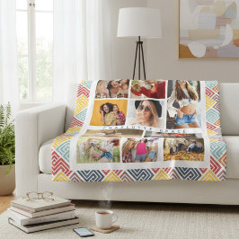 Manta Polar 10 Foto Modern Colorful Abstract Nombre geométrico