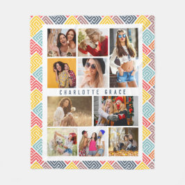 Manta Polar 10 Foto Modern Colorful Abstract Nombre geométrico