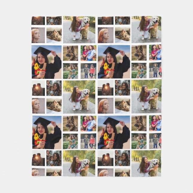 Manta Polar 10 foto personalizada Fleece Blanket (Anverso)