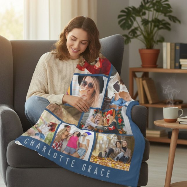 Manta Polar 10 Fotografía Moderno Simple Minimal Blue Stylish  (Subido por el creador)