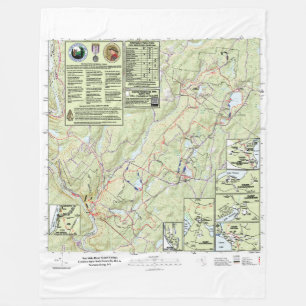 Manta Polar 10 millas río Scout Camps Mapa de senderos