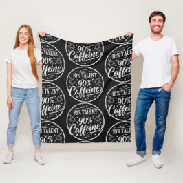 Manta Polar 10% Talento 90% Cafeína