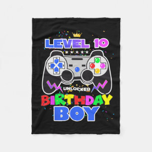 Manta Polar 10 Videojuego de Birthday Boy 10 cumpleaños desblo