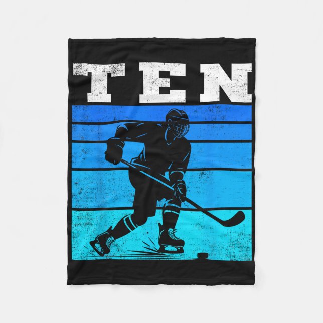 Manta Polar 10th Birthday Ice Hockey Boys Ten Hockey Birthday  (Anverso)
