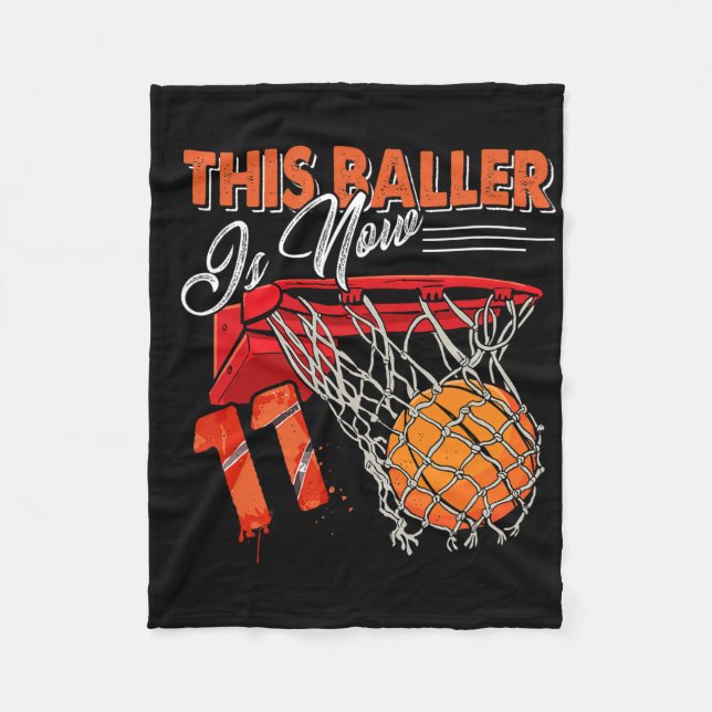 Manta Polar 11.º cumpleaños Bysketbyll Diversión 11 años Gif (Anverso)