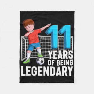 Manta Polar 11 Años Siendo Niño Legendario Del Fútbol Cumpleañ