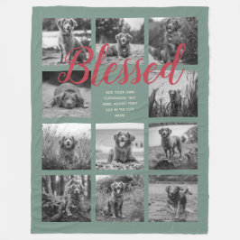 Manta Polar 11 Collages de fotos BENDIDOS Dusty Green