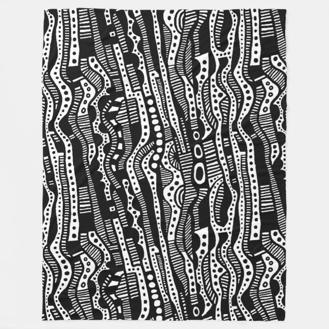 Manta Polar 12015 - Negro sobre blanco (Anverso)
