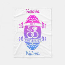 12 años del 12º aniversario del boda de la seda tr