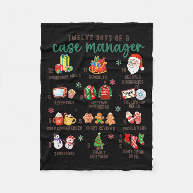 Manta Polar 12 Days Nurse Case Management Christmas Case Manag (Anverso)