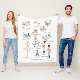 Manta Polar 12 días de feriado de Navidades