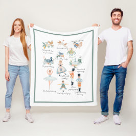 Manta Polar 12 días de feriado de Navidades