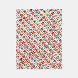 Manta Polar 12 días de Navidades de impresión rápida