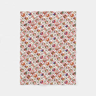 Manta Polar 12 días de Navidades de impresión rápida