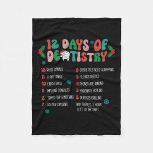 Manta Polar 12 Días De Navidades De Odontología Dentista Hygie