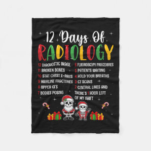 Manta Polar 12 Días De Radiología Navidades Rad Tech Radio