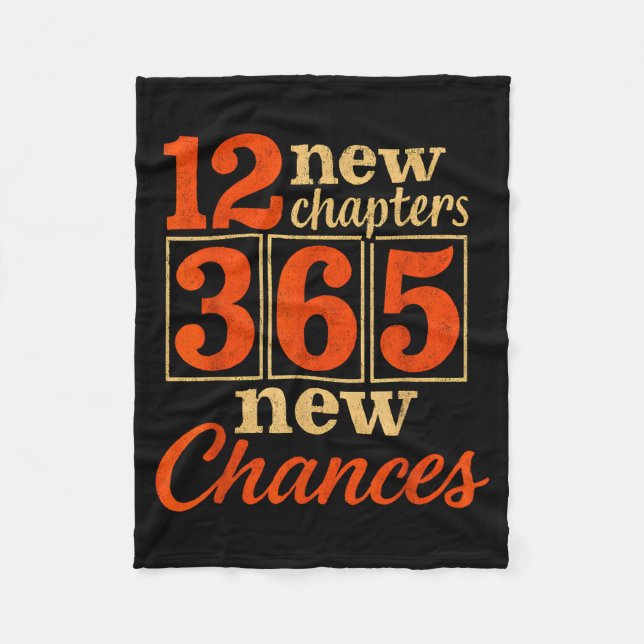 Manta Polar 12 New Chapters 365 Chances Motivational  (Anverso)