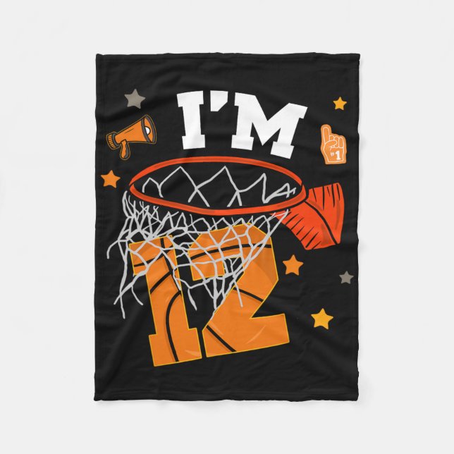 Manta Polar 12th Birthday Sketll Boy Twelve Years 12 Yr Old Bd (Anverso)