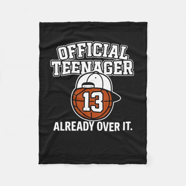 Manta Polar 13th Birthday Official Teenager Funny Teen Sketll  (Anverso)