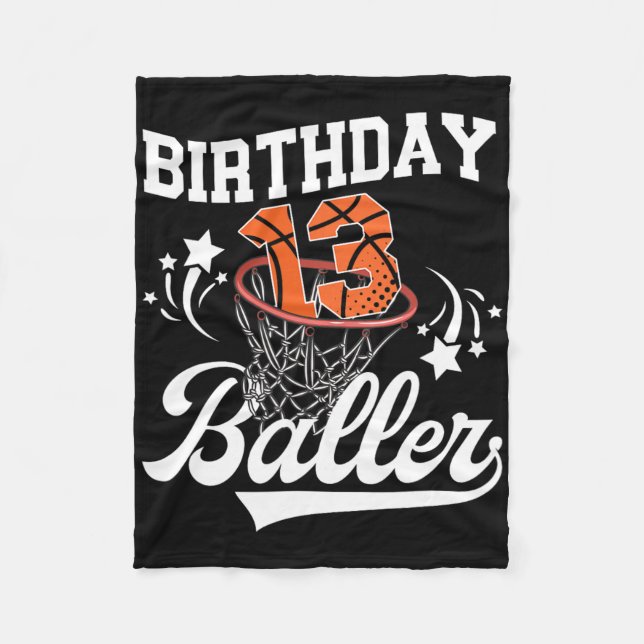 Manta Polar 13th Sketll Birthday Thirteen Year Old Sketll Play (Anverso)