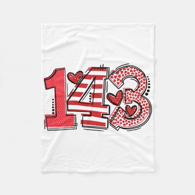 Manta Polar 143 Love Code 2025 Design For Expressing Affection (Anverso)