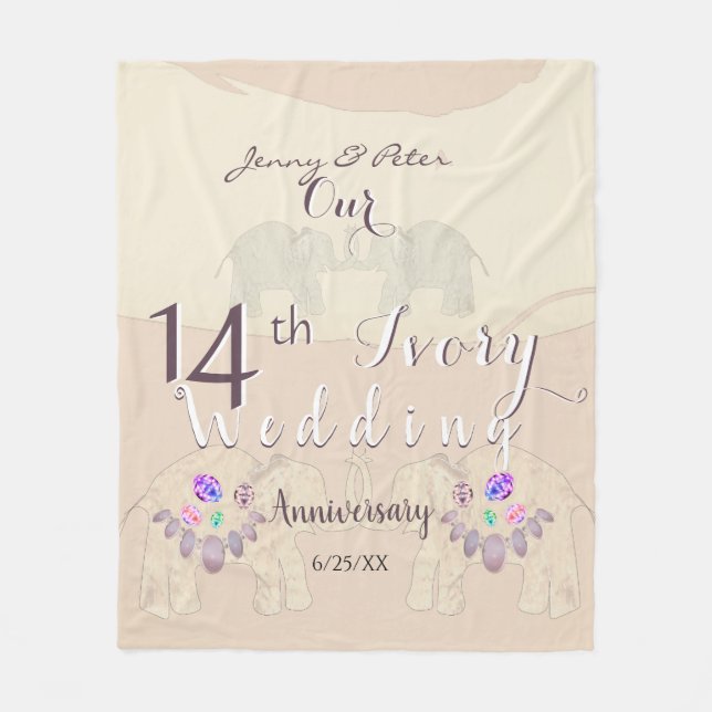Manta Polar 14° Aniversario de la Fleece Blanket (Anverso)