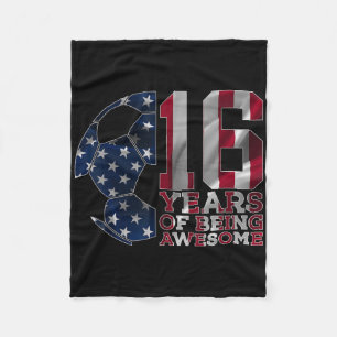 Manta Polar 16 Años De Ser Increíble Fútbol Cumpleaños 16