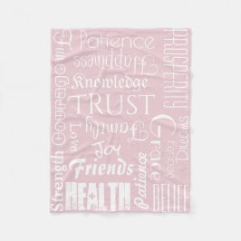 Manta Polar 18 Extraordinaria Life Wishes Blanket, fleece