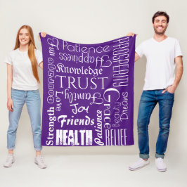 Manta Polar 18 Nombres o Palabras Personalizadas Deseos de Fel