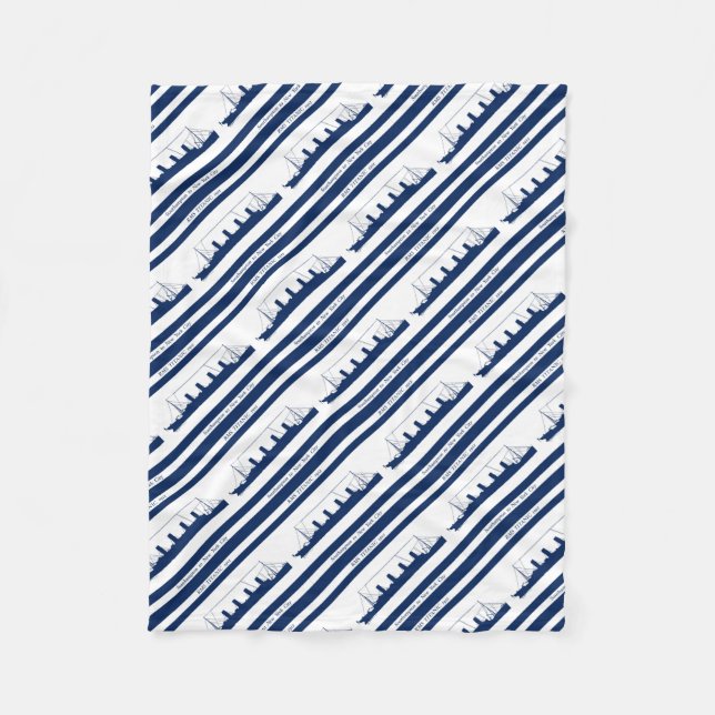 Manta Polar 1912 raya azul titánica 5 (Anverso)