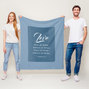 Manta Polar 1 Corintios 13:7 El Amor Todo Lo Soporta