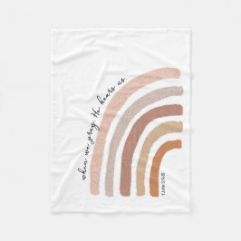 Manta Polar 1 Juan 5:15 - Arcoiris Boho