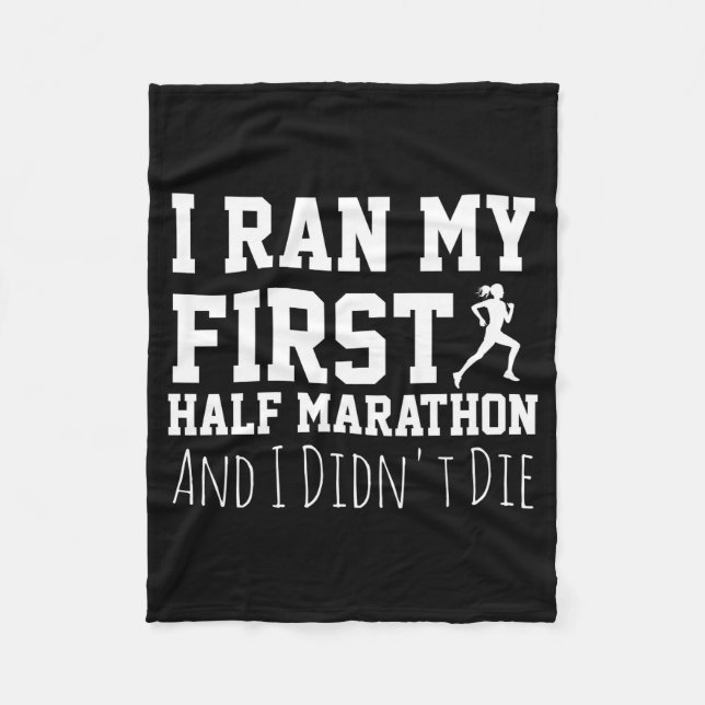 Manta Polar 1st Half Marathon Runner Funny Running First  (Anverso)