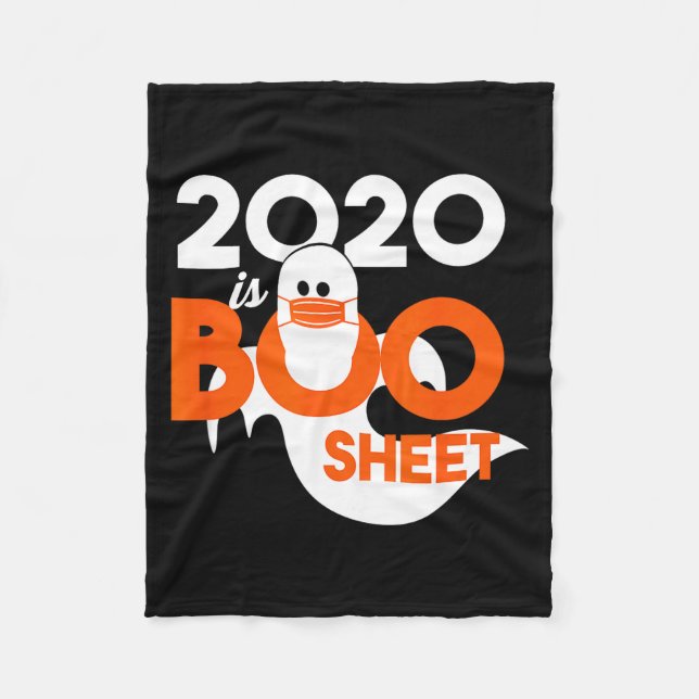 Manta Polar 2020 es hoja de fantasma de Halloween  (Anverso)