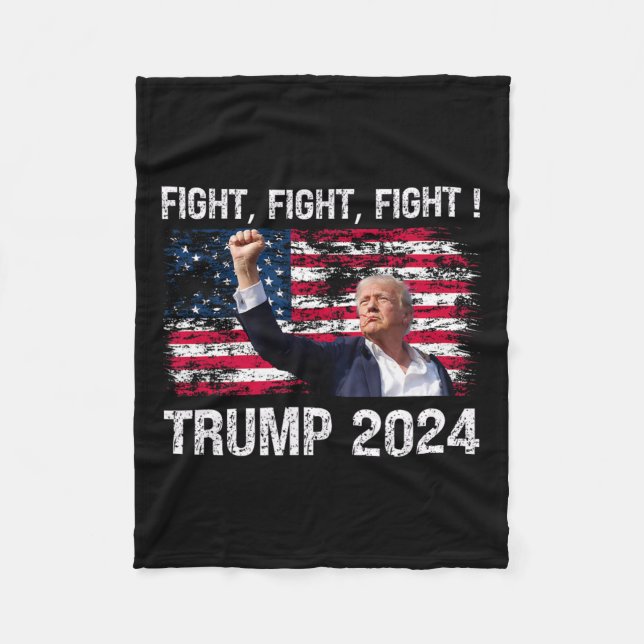 Manta Polar 2024 Lucha Lucha Lucha - Elección Presidente Trump (Anverso)