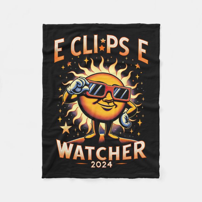 Manta Polar 2024 Total del Eclipse Solar Watcher Sun Wearing E (Anverso)
