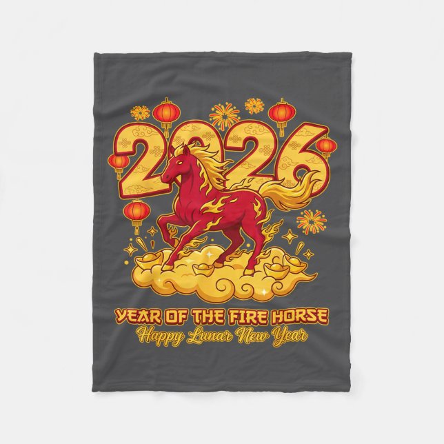 Manta Polar 2026 Chinese New Year Of The Horse Lunar Zodiac  (Anverso)