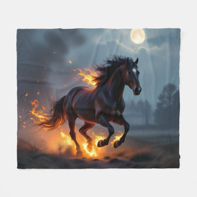 Manta Polar „2026 – Das Jahr des Feuerpferds“ (Frente (Horizontal))