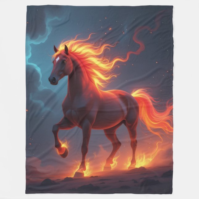 Manta Polar „2026 – Das Jahr des Feuerpferds“ (Anverso)