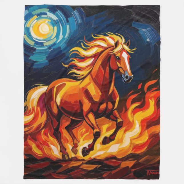 Manta Polar „2026 – Das Jahr des Feuerpferds“ (Anverso)