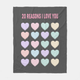 Manta Polar 20.º regalo de San Valentín y 39; 20.º regalo de c