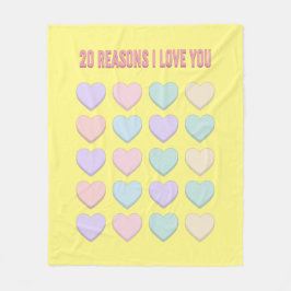 Manta Polar 20.º regalo de San Valentín y 39; 20.º regalo de c