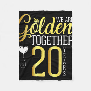 Manta Polar 20 años 20 años Camisetas por parejas Husban